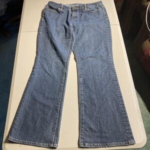 Michael Kors Women's Size 10 Sausalito Medium Wash Blue Denim Jeans Neutral EUC
